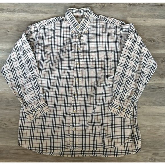 Burberry Shirts Burberry London Plaid Long Sleeve Button Down Mens Shirt Poshmark